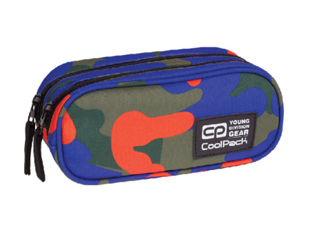 Piórnik szkolny Coolpack Clever Camouflage tangerine 76616CP nr 878