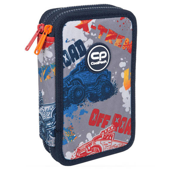 Piórnik szkolny podwójny z wyposażeniem CoolPack Jumper 2 Offroad F066671