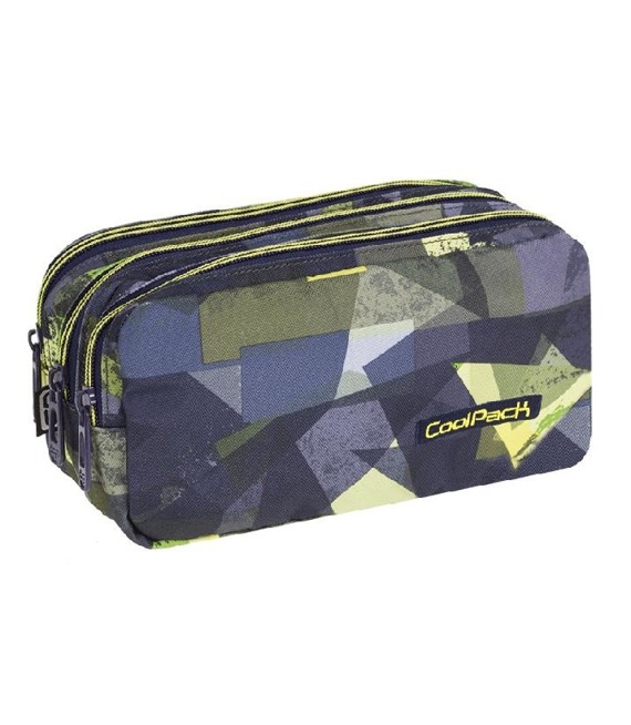Piórnik szkolny trzykomorowy Coolpack Primus Lime Abstract  80528CP nr A003