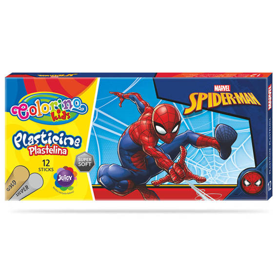 Plastelina 12 kol. Spiderman Colorino Disney 91826PTR