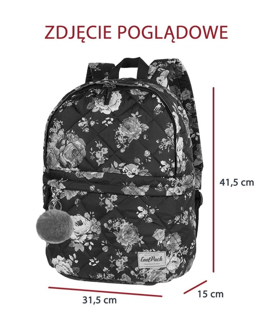 Plecak miejski Coolpack Fanny Midnight Garden 12515CP nr A104