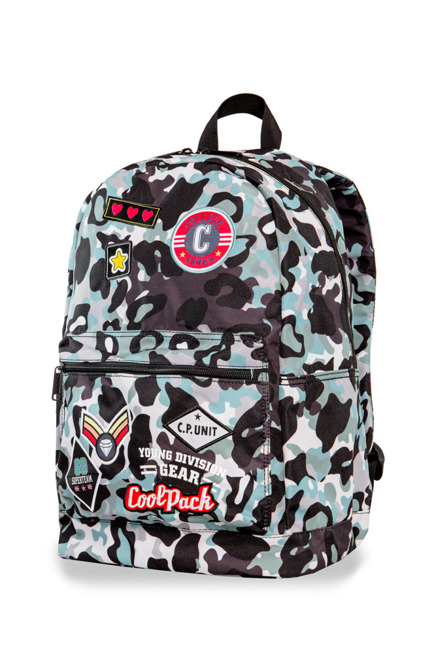 Plecak młodzieżowy Coolpack Cross Camo Blue Badges 24176CP A26113