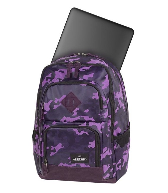 Plecak młodzieżowy Coolpack Unit Flock Camo Violet 84120CP nr A554