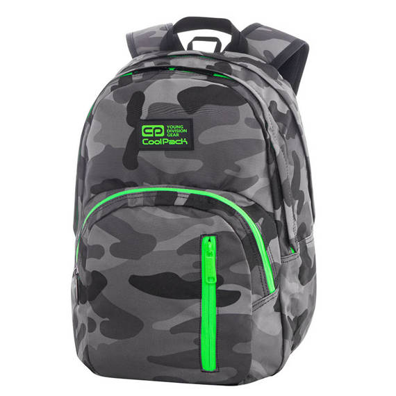 Plecak szkolny Coolpack Discovery Camo Green Neon 77615CP