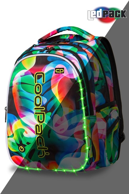 Plecak szkolny Coolpack Joy L LED Rainbow Leaves 96775CP A21210