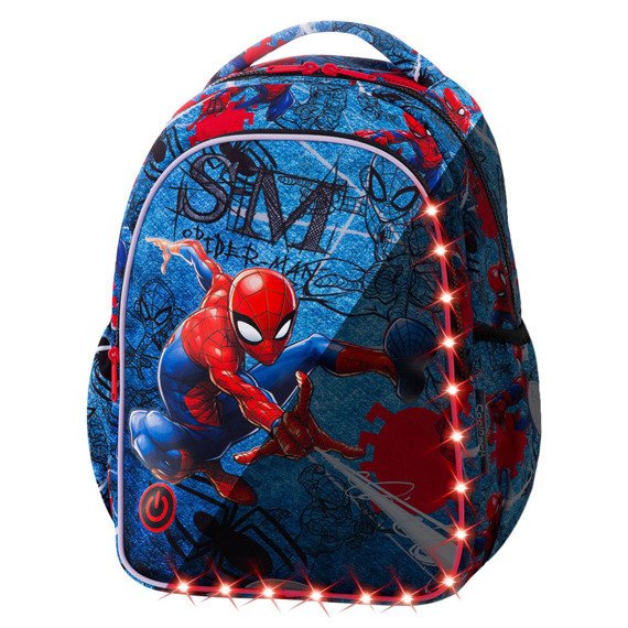 Plecak szkolny Coolpack Joy S LED Spiderman Denim 44945CP B47304
