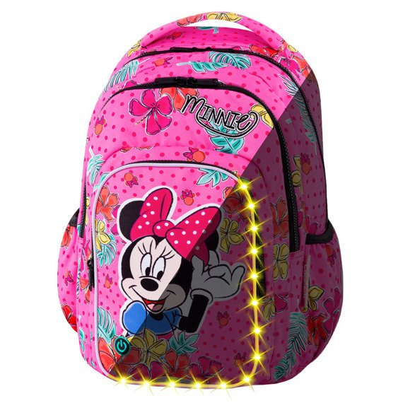 Plecak szkolny Coolpack Spark L LED Disney Minnie Mouse Tropical 47663CP B45301