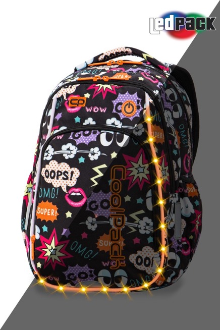 Plecak szkolny Coolpack Strike S LED Comics 94467CP A18202