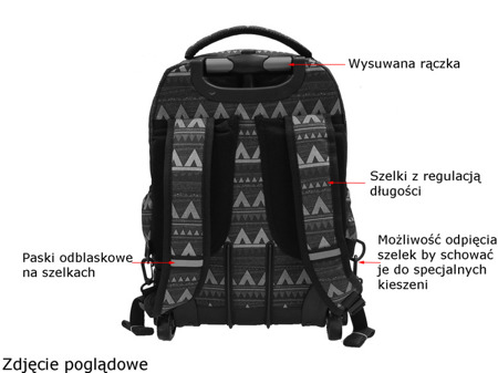 Plecak szkolny na kółkach Coolpack Swift Confetti 69151CP nr 898