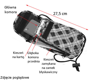 Portfel na szyję Coolpack Tourist Colour check 61056CP nr 529