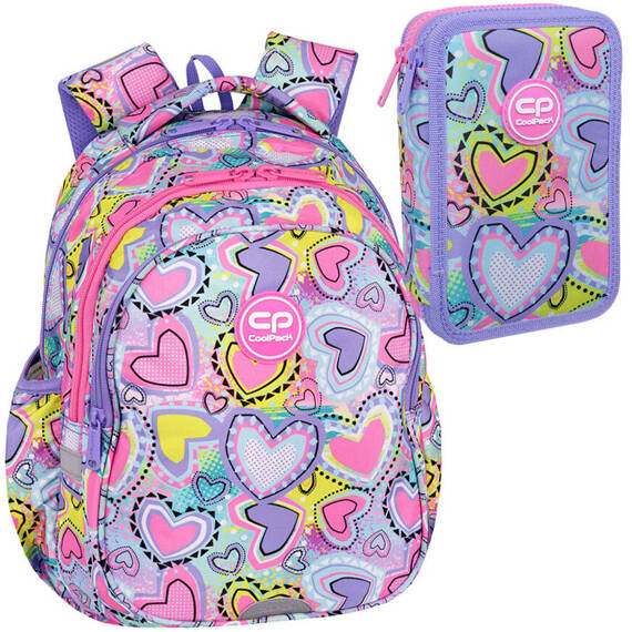 Zestaw CoolPack Pastel Heart - plecak Jerry i piórnik Jumper 2