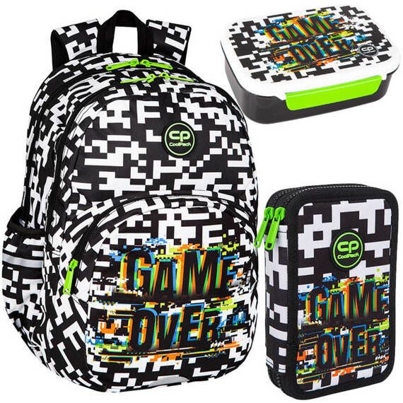 Zestaw Coolpack Game Over - plecak Rider, lunchbox Foodyx i piórnik Jumper 2