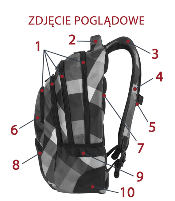 Zestaw szkolny Coolpack 2018 Criss Cross - plecak College i piórnik Clever