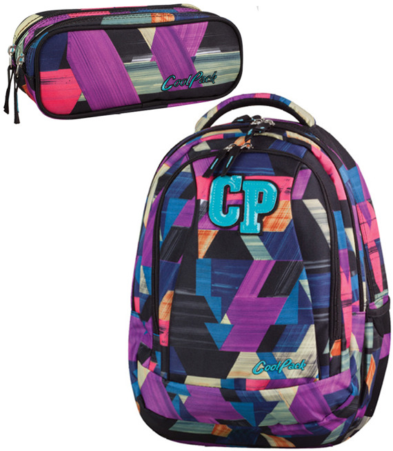 Zestaw szkolny Coolpack Color strokes - plecak Combo i piórnik Clever