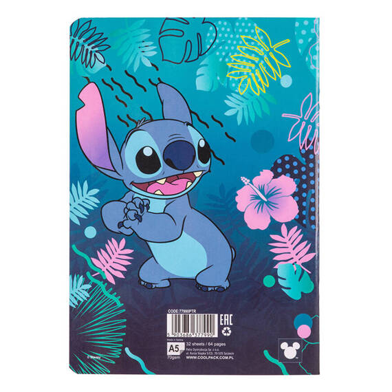 Zeszyt A5 32 kartkowy w linię Coolpack Disney Core Stitch 77990PTR