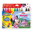 Kredki  wykręcane żelowe w sztyfcie 12 kol. Minnie Mouse Colorino Disney 90713PTR