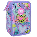 Piórnik potrójny z wyposażeniem CoolPack Jumper 3 Pastel Heart F067832